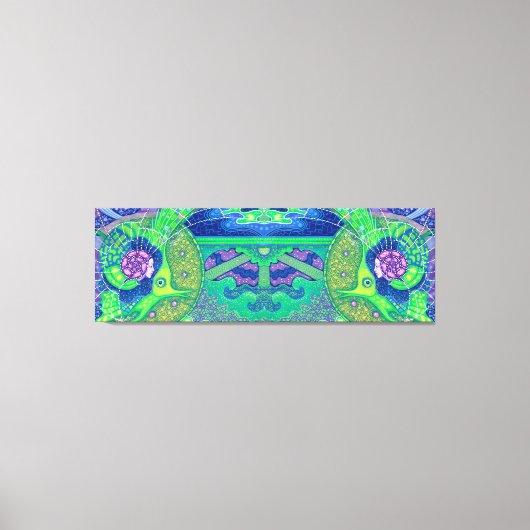 Traum des Vollmonds Leinwanddruck (Vorderseite)