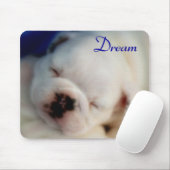 "Traum-" Englisch-Stier-Hundewelpe Mousepad (Mit Mouse)