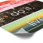 Traum, es erledigt es Motivierend Zitat Poster (Ecke)