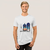 TRAUM ES GLAUB ES ERREICH ES Design 03 Tri-Blend Shirt (Vorderseite voll)