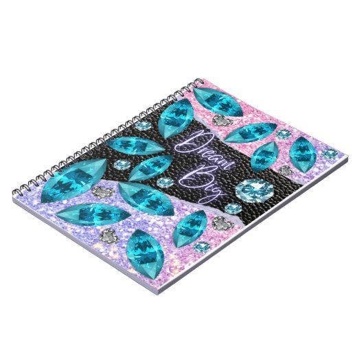 Traum extravaganter Juwelstil Notizblock (Linke Seite)