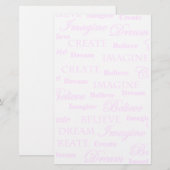 Traum Fantasie schaffen Glauben Briefpapier (Vorne/Hinten)