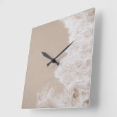 Traum für karibische Meeresfrüchte 6 Quadratische Wanduhr (Winkel)