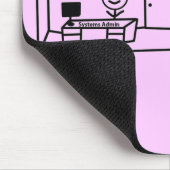 Traum gegen Wirklichkeit - arbeitend in IHR Mousepad (Ecke)