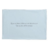 Traum glauben Aktion Kissenbezug (Rückseite)