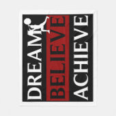 Traum glauben erzielen Weightlifter Fleecedecke (Vorderseite)