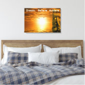 Traum glauben Motivation Inspiration zu erreichen Leinwanddruck (Insitu (Schlafzimmer))