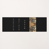 Traum glauben, Motivierend Zitat Tiger Auge erreic Yogamatte (Rückseite (Horizontal))