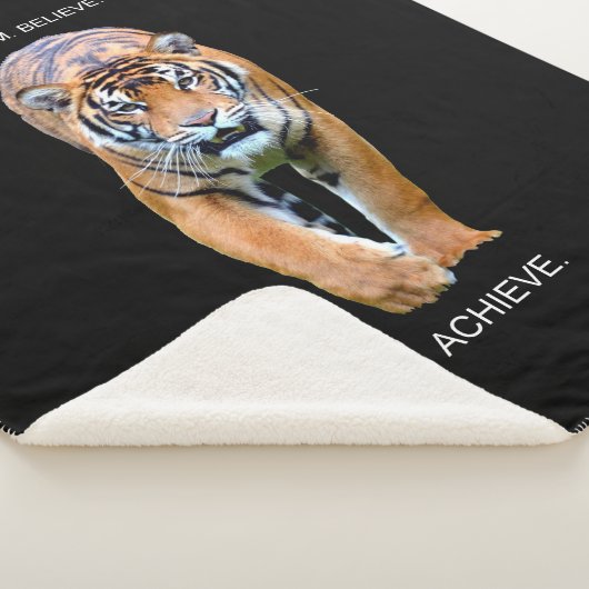 Traum glauben, Motivierend Zitat Tiger erreichen Sherpadecke (3/4)