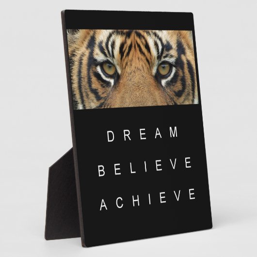 Traum glauben, Tigeraugen Fotoplatte (Seite)