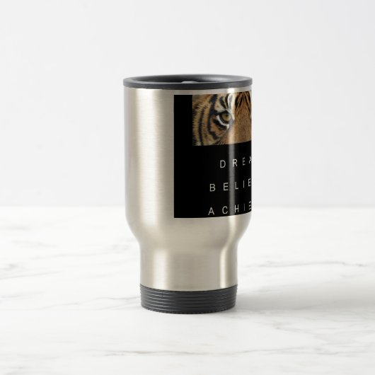 Traum glauben, Tigeraugen Reisebecher (Mittel)