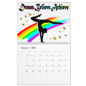 TRAUM, GLAUBEN UND ERREICHEN GYMNASTICS-KALENDER KALENDER (Feb 2026)