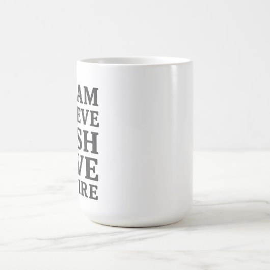 Traum glaubt, Liebe will Motivierend Zitat Inspiri Kaffeetasse (Mittel)