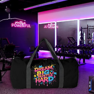 Traum groß, arbeite hart Gym-Ausrüstung Duffle Bag