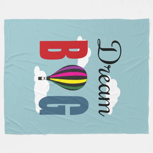 Traum groß fleecedecke (Vorderseite (Horizontal))