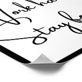 Traum groß, hart arbeiten, bleibe fokussiert poster (Ecke)