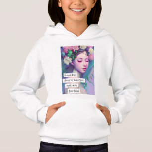 Traum groß, inspirierendes Zitat für Tochter Hoodie