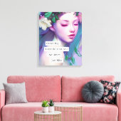 Traum groß, inspirierendes Zitat für Tochter Leinwanddruck (Insitu (Wohnzimmer))