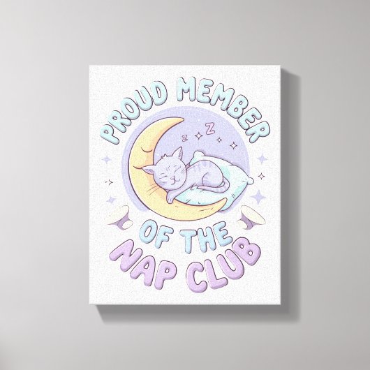 Traum groß, Nickerchen oft - das ultimative Gemütl Leinwanddruck (Vorderseite)