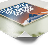 Traum groß, Start Small Fotodruck (Ecke)