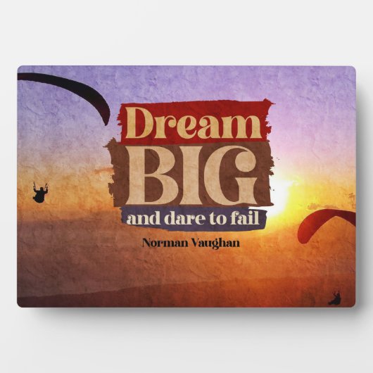 Traum groß und wagen, Versagen Fotoplatte (Vorderseite)