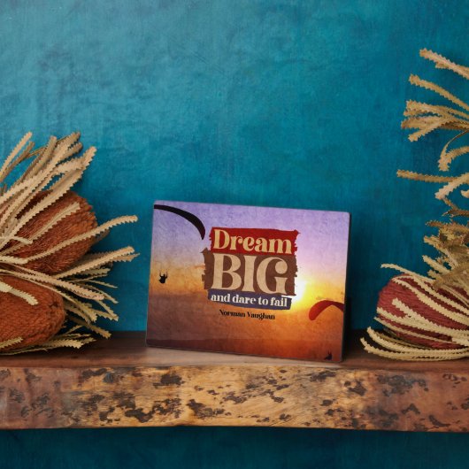 Traum groß und wagen, Versagen Fotoplatte (Seite)