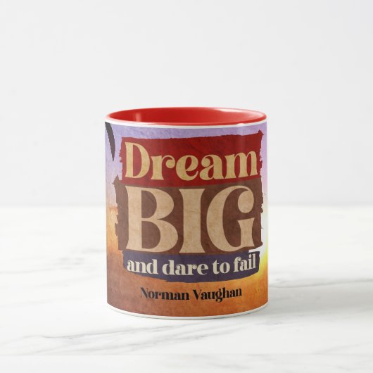 Traum groß und wagen, Versagen Tasse (Zentrum)