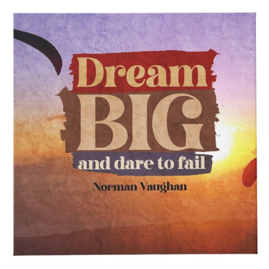 Traum groß und wagen, Versagen Würfel (Vorderseite)