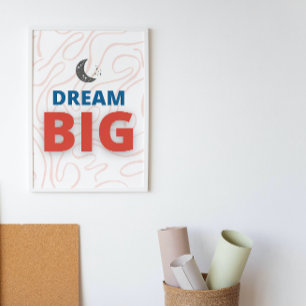 Traum Große Motivierend Inspirationswall Art Poster