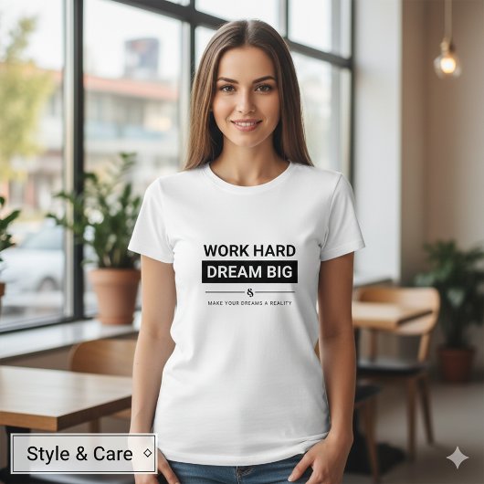 Traum Großes Motivierend Shirt für Frauen