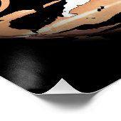 "Traum" hellrosa Weiß Inspiration Abstrakt Poster (Ecke)