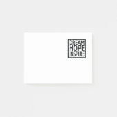 Traum - Hoffnung - inspirieren Sie Post-it Klebezettel (Vorderseite)