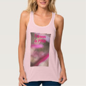 Traum ich träume in rosa Abstrakt Boho Chic Tank Top (Vorderseite)