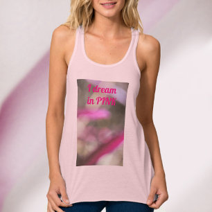 Traum ich träume in rosa Abstrakt Boho Chic Tank Top