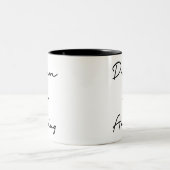 Traum im analogen Retro Zweifarbige Tasse (Mittel)