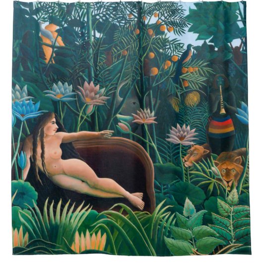 Traum im Exotischen Dschungelwald Duschvorhang (Vorderseite)