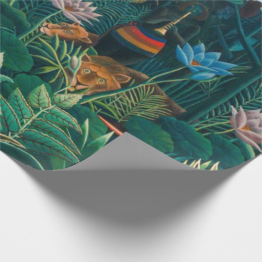 Traum im Exotischen Urwald Geschenkpapier (Ecke)