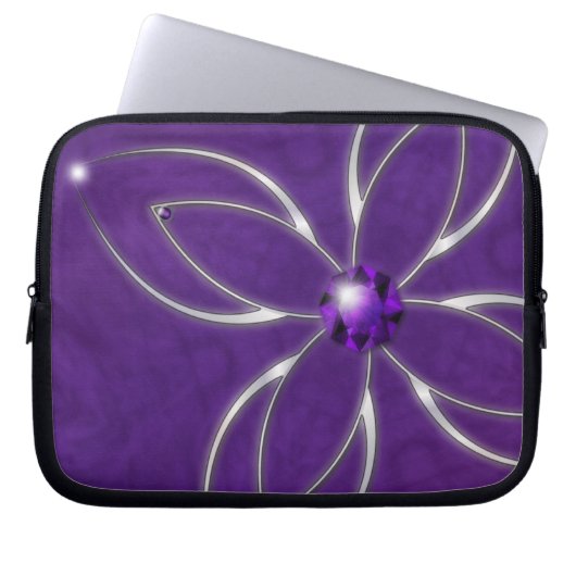 Traum im Laptop-Fall von Amethyst Laptopschutzhülle (Vorderseite)