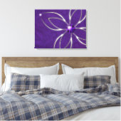Traum in Amethyst Canvas Print Leinwanddruck (Insitu (Schlafzimmer))