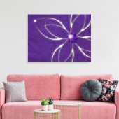Traum in Amethyst Canvas Print Leinwanddruck (Insitu (Wohnzimmer))