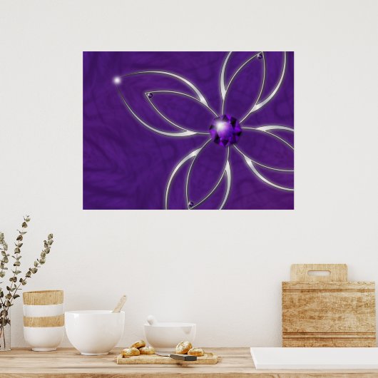 Traum in Amethyst Print Poster (Küche)