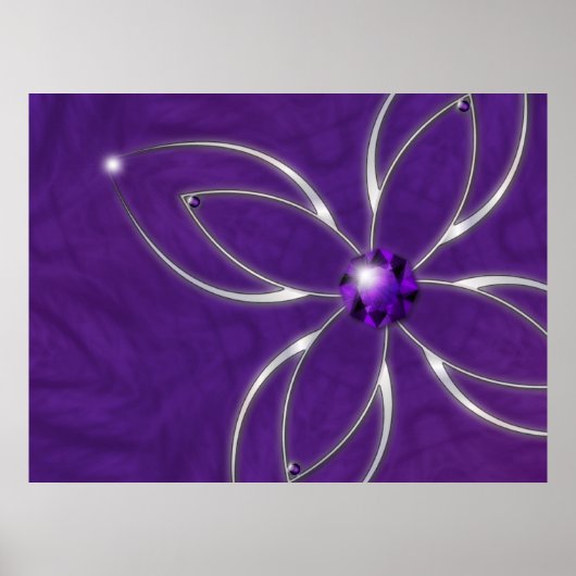 Traum in Amethyst Print Poster (Vorne)