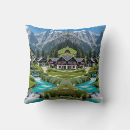 "Traum in den Alpen - Stille trifft Weichheit Kissen