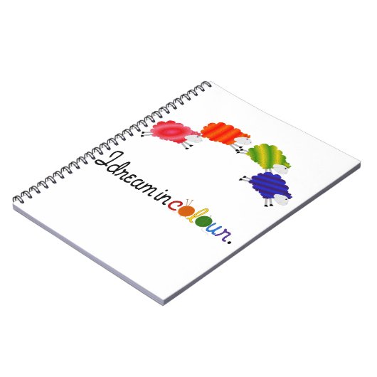 Traum in den Farbstrickenoder Notizblock (Linke Seite)