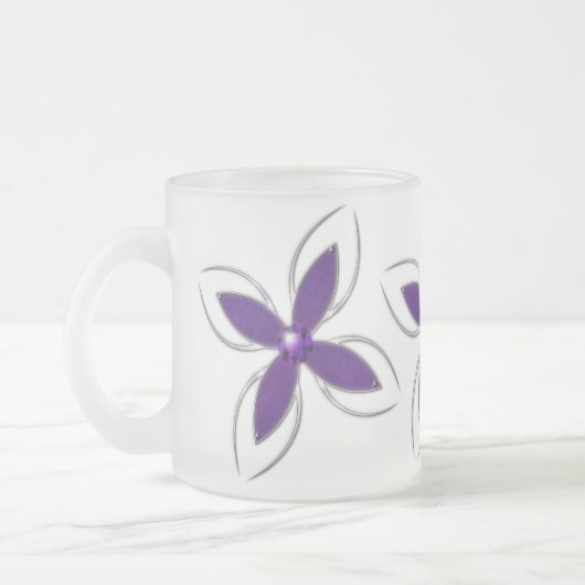 Traum in der Amethyst-Tasse Mattglastasse (Links)