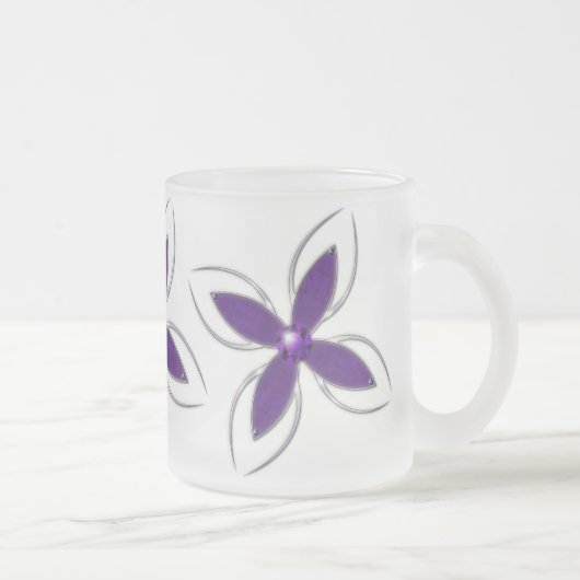 Traum in der Amethyst-Tasse Mattglastasse (Rechts)