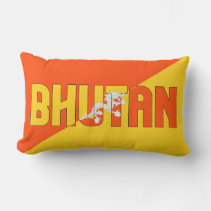 Traum in Farbe mit der Bhutan Patriotic Flag Lendenkissen