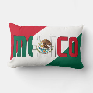 Traum in Farbe mit der mexikanischen Flagge Lendenkissen