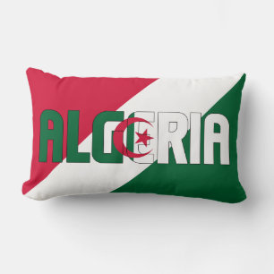 Traum in Farbe mit der patriotischen Flagge Algeri Lendenkissen