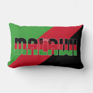 Traum in Farbe mit der patriotischen Flagge Malawi Lendenkissen